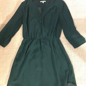 Green Long Sleeve Charlotte Rousse Dress Size: S
